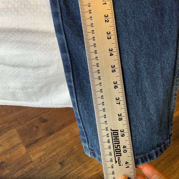 Rustler Men Jeans size 34 x 32 Blue Mid Rise Straight Leg Boot Cut - Picture 3 of 12